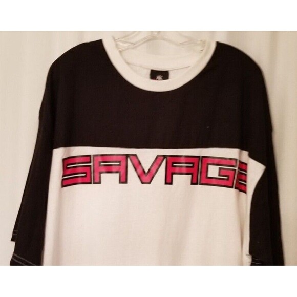Savage Men's Tee Shirt Size 4X Zipper Pocket Colorblock Design New with Tags - Picture 2 of 8
